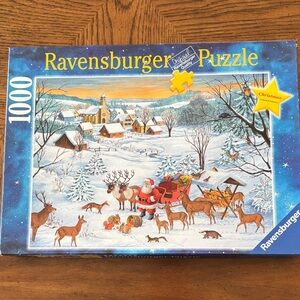 Ravensburger Winter Wonderland Puzzle with Santa and Reindeer
